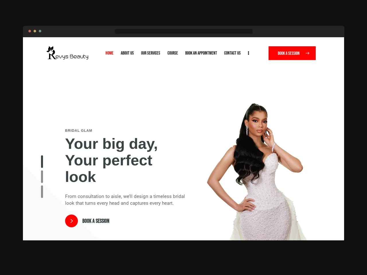 Revys Beauty website