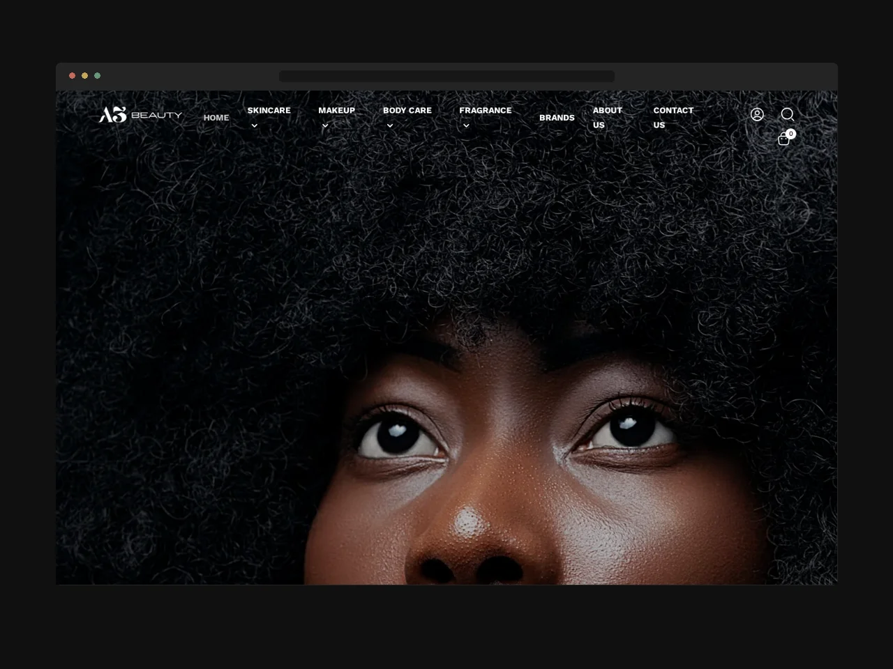 A3Beauty store homepage